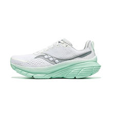 88VIP会员：saucony 索康尼 GUIDE向导17减震软底支撑慢跑训练鞋24年轻便运动鞋女 白绿110 38.5