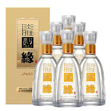 今世缘 国缘淡雅 42%vol 浓香型白酒 500ml*6瓶720元