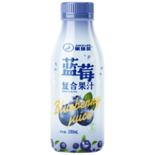 果臻叹 蓝莓复合果蔬汁NFC 280ml*6瓶14.9元包邮（需试用）