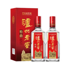 plus会员、京东百亿补贴：泸州老窖 特曲 浓香型 高度白酒 52度 500ml*2瓶 双瓶装