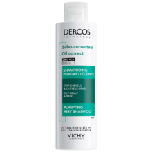 plus会员：VICHY 薇姿 DERCOS去油瓶控油蓬松洗发水200ml 清爽控油蓬松男女通用*2件