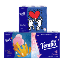 88VIP：Tempo 得宝 童趣+樱花+凯斯哈林 手帕纸 4层*7张*36包