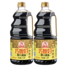 巧媳妇原汁酱油生抽1.3L*2桶装烹调炒菜卤炖调馅佐餐凉拌厂家直销18.6元