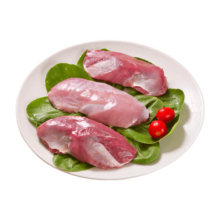 华英（HUAYING） 精切去皮鸭胸肉1Kg 冷冻鸭脯肉烧烤健身食材