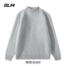 plus会员：GLM 男士半高领针织衫 *3件98.5元（32.83元/件、包邮）