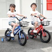 永久（FOREVER）自行车儿童单车小孩学生山地车宝宝脚踏车16寸可拆辅助轮红色
