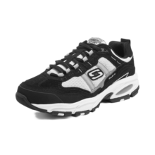 斯凯奇（Skechers）男鞋秋季复古老爹鞋运动鞋户外鞋子厚底增高休闲鞋51241 51241-黑色/白色/BKW 45