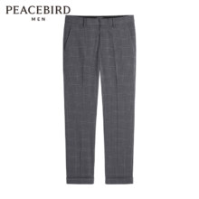 plus会员：PEACEBIRD 太平鸟 男装格纹休闲裤57.5元（需领券）