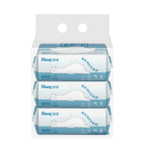 舒洁（Kleenex）湿厕纸羊驼湿厕纸家庭装80片*3包（240片）清洁湿纸巾 擦走细菌