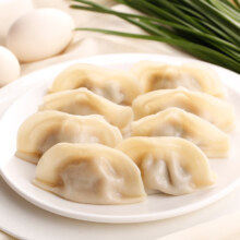 三全灌汤系列韭菜鸡蛋口味饺子1kg约54只  *任选6件