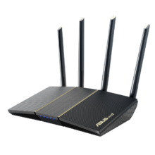 华硕（ASUS）RT-AX57博通四核1.7G电竞芯/WiFi6游戏电竞千兆路由器穿墙王/游戏加速网课加速/Ai路由器