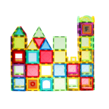 魔磁玩家（ MAGPLAYER）儿童玩具彩窗磁力片积木118件套摩天轮自由拼插益智3-6岁生日礼物