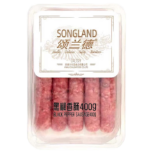 PLUS会员：颂兰德 黑胡椒原味香肠 200g*4件