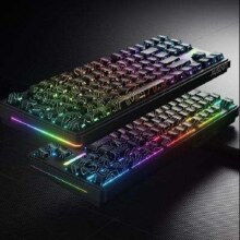 28日20点：AUSDOM 阿斯盾 H87 三模RGB机械键盘 等高线紫玉轴 侧刻