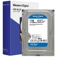 西部数据 WD西部数据4TB 3.5英寸CMR垂直蓝盘2T电脑台式机械硬盘1T