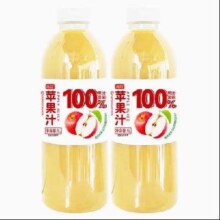 菁蔻 100%苹果汁 1L*2瓶