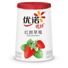 优诺（yoplait）优丝果粒草莓味酸奶135gx3杯 家庭分享装 低温酸牛奶 风味发酵乳22.9元 (月销1w+)