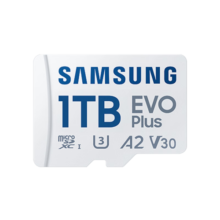 三星（SAMSUNG）1TB TF(MicroSD)存储卡 EVO白卡 U3A2V30 平板游戏机内存卡 支持4K视频读160MB/s 写速120MB/s599元 (月销1w+)