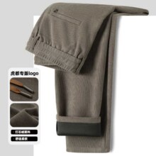 虎都 灯芯绒秋冬男士抽绳直筒休闲裤