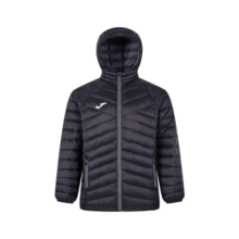 JOMA 荷马运动棉服外套男秋冬季防风保暖棉夹克连帽开衫外套上衣 黑色 XXL