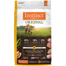 INSTINCT【防伪认证】天然百利猫粮进口生鲜鸡肉配方高蛋白冻干成猫粮 【热销10万+】无谷鸡全猫粮11磅