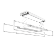 Plus、限地区:盼盼 电动晾衣架阳台智能晾衣机大屏隐藏轻抬上升白色D8大屏照明版