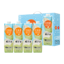 88会员：佳果源 椰子水 1L×4瓶