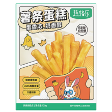 PLUS、需首购:蔬格乐 鲜奶香蕉味儿童薯条蛋糕125g