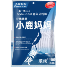 小鹿妈妈牙线贵虎细滑剔牙签一次性家庭装牙线棒清洁牙齿保护牙龈 贵虎牙线棒3包300支