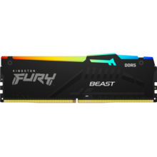 金士顿 (Kingston) FURY 64GB(32G×2)套装 DDR5 5200 台式机内存条 Beast野兽系列 RGB灯条 骇客神条