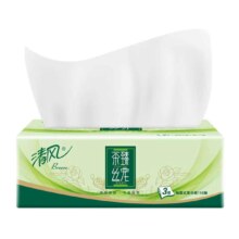 清风 茶臻丝宠纸巾 110抽 2包