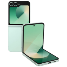 plus:三星  Galaxy Z Flip6 台版 原生谷歌AI手机 5000万像素 智能外屏 双卡 折叠屏手机12G+512G 青薄荷