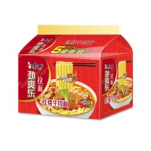 康师傅 方便面 泡面 红烧牛肉面 5包