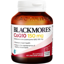 澳佳宝Blackmores 辅酶Q10软胶囊150mg30粒 辅酶素q10 高浓度成人中老年保护心脏 1瓶装