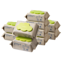 babycare 婴儿手口湿巾带盖抽纸擦脸棉湿巾3150 80抽-10包
