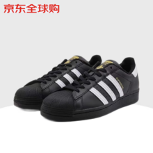 百亿补贴、PLUS会员：（adidas）阿迪达斯 SUPERSTAR贝壳头减震耐磨低帮儿童板鞋青少年黑色39码EF5398387.6元