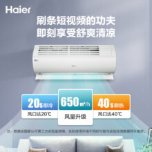 海尔(Haier)新一级能效 静悦 大1匹 变频 卧室冷暖空调挂机 智能自清洁 KFR-26GW/B1KBB81U12299元