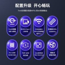 Maxtang 大唐TRA5系列NUC锐龙7 5800H迷你商务办公游戏台式组装电脑WIFI6小主机 准系统（不含键鼠） 薄款