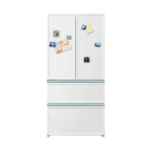 海尔（Haier）冰箱461L零距离嵌入式白巧系列法式多门黑金净化除菌三档变温一级能效风冷无霜家用智能超薄冰箱 461L云影白+零距离嵌入+阻氧干湿分储+黑金净化
