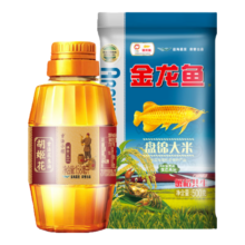 胡姬花 胡姬花米油精选组合 花生油158ml+大米500g大米随机发货