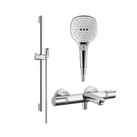 hansgrohe 汉斯格雅 飞雨系列 26521407+15348007+27611007 恒温下出水浴缸龙头套装