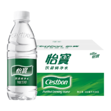 怡宝 饮用水 纯净水 350ml×24瓶/箱