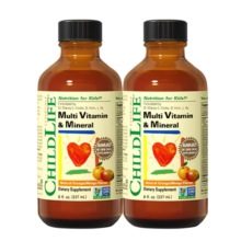 ChildLife童年时光多维锌儿童补锌复合维生素AD钙镁锌6个月+237ml/瓶【2瓶