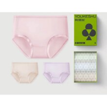 plus会员: 有棵树 女士内裤 7A抗菌棉裆聚乳酸纤维柔滑易干 高弹透气女生三角短裤
