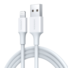 绿联（UGREEN）【MFi认证不弹窗】苹果充电线快充数据线USB to Lightning适用iPhone14/13/12/11手机平板ipad1m