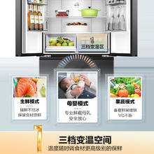 Haier 海尔 冰箱467L法式对开门家用一级能效变频风冷无霜旗舰店超薄嵌入