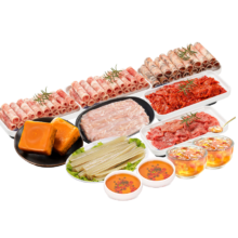 需首购、plus会员:小龙坎火锅食材套餐6荤1素2底料2香油共11件1680gl肥牛卷嫩牛肉