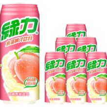 台湾生产绿力果汁饮料水蜜桃汁果味饮品490ml*6聚餐饮料大罐好喝36.9元 (券后省3)