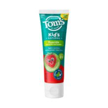 汤姆小屋Toms2岁以上3-6岁草莓味儿童牙膏含氟抑菌防蛀固齿不辣口144g