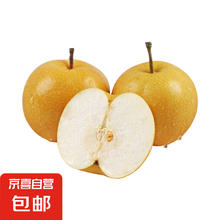 京喜加 正宗山东冰糖秋月梨 生鲜水果 带箱3斤 单果200g+